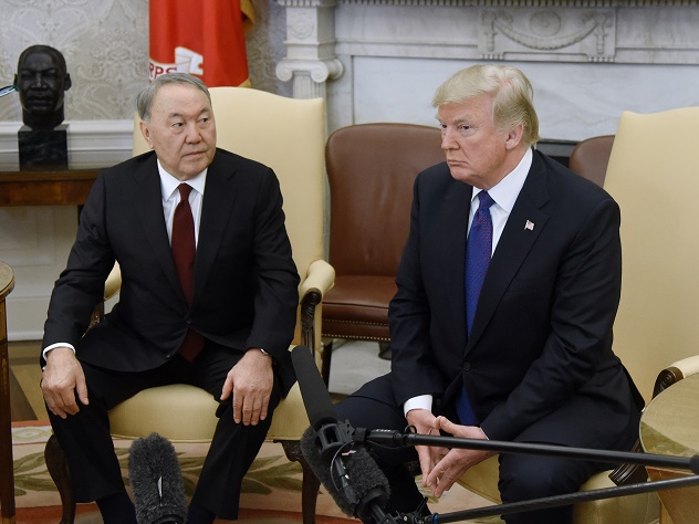 Presidents Trump and Nazarbayev hold joint press statements