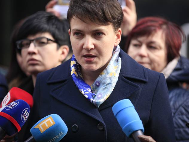 Briefing Nadezhda Savchenko in Kiev