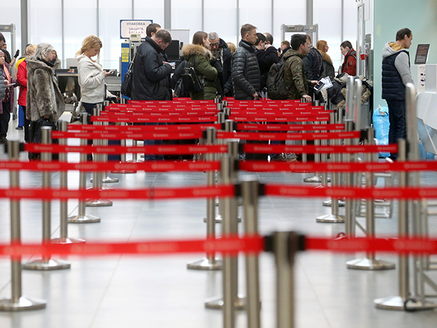 Pulkovo International Airport in St Petersburg, Russia