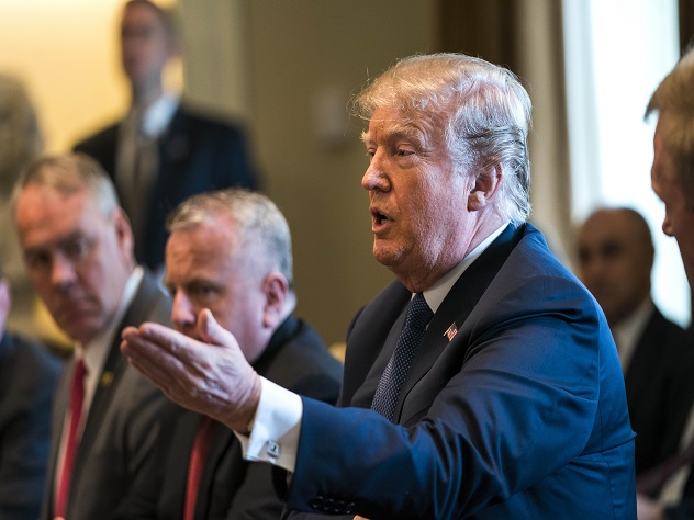 President Trump comments on Syria during meeting with cabinet members in the White House