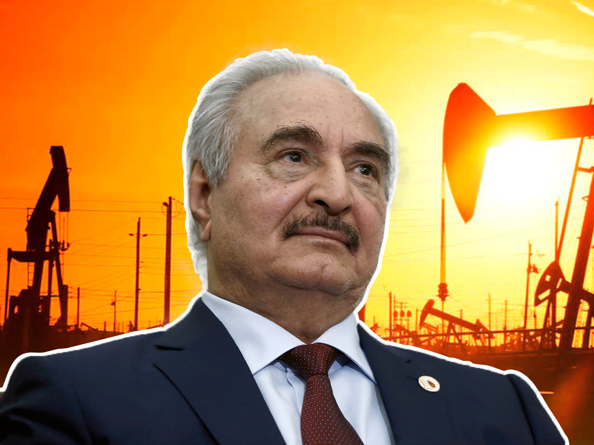 Халифа Хафтар объявил, что добыча и экспорт нефти в Ливии будут возобновлены Халифа Хафтар объявил, что добыча и экспорт нефти в Ливии будут возобновлены