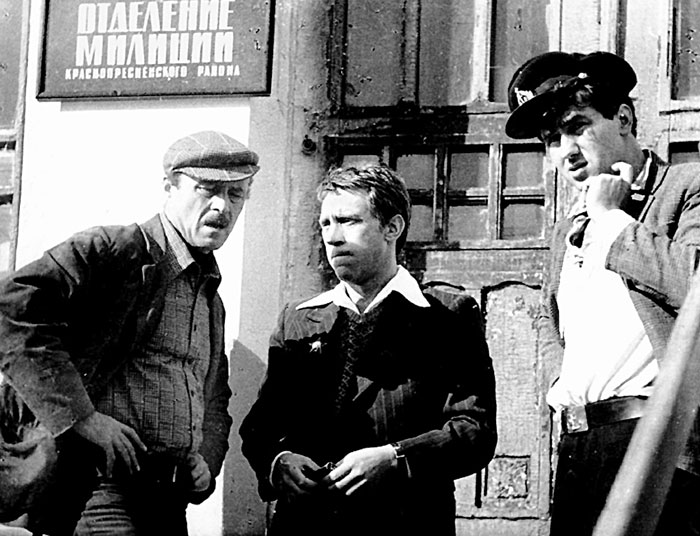 Говорухин, Высоцкий и Садальский на съемках «Места встречи...»