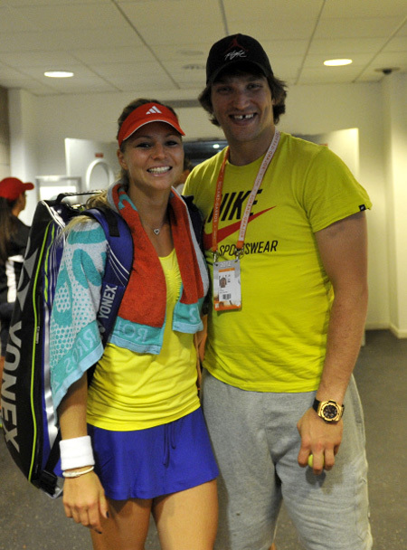 Александр ОВЕЧКИН и Мария КИРИЛЕНКО. Фото: РИА «Новости»