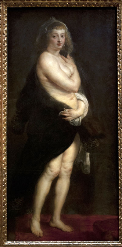 Elena Fourman in the painting